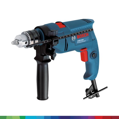 Bosch Combo máy khoan động lực Bosch GSB 550 MP SET 19 chi tiết + Bộ vặn vít đa năng Bosch 46 món