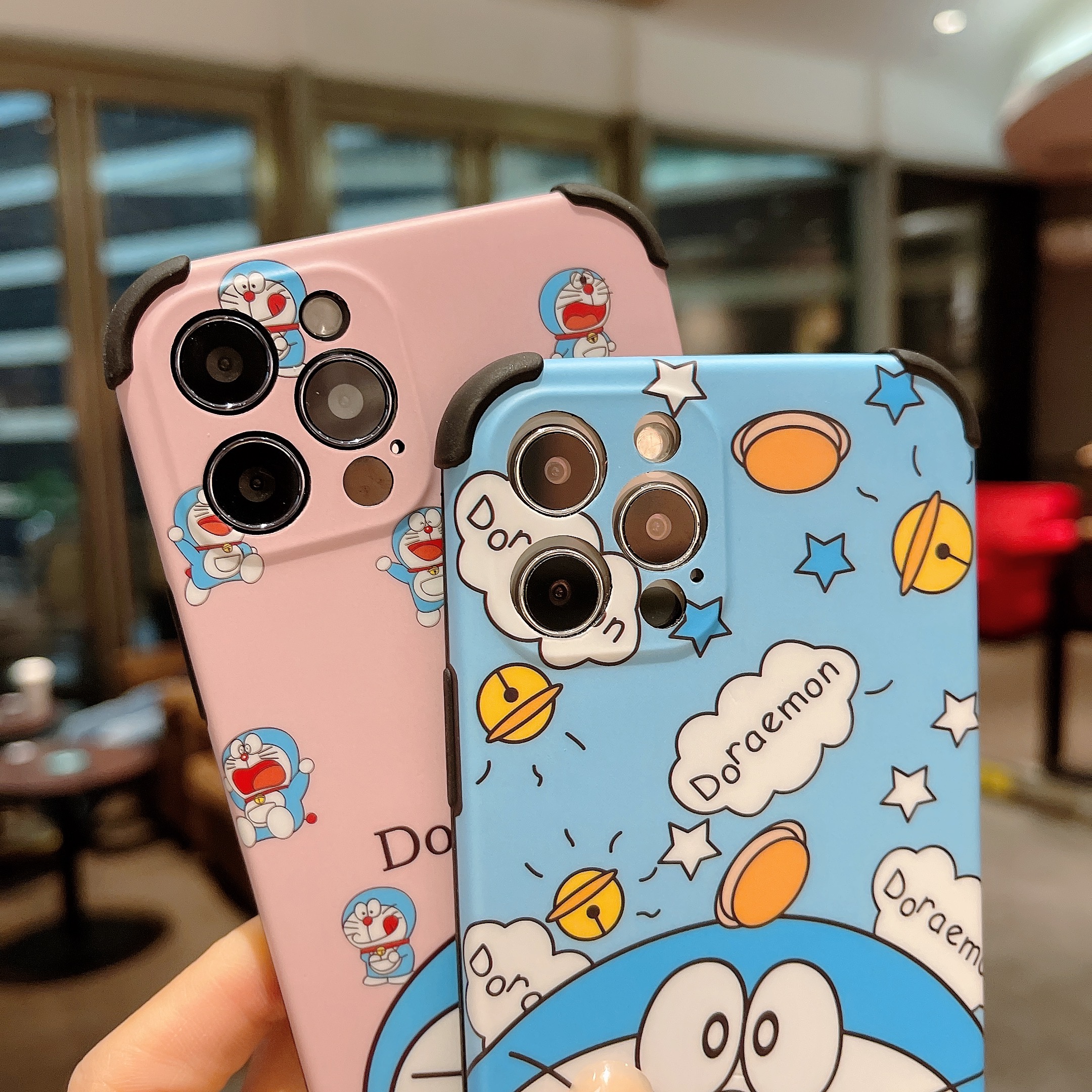 Ốp Điện Thoại Bảo Vệ Ống Kính Máy Ảnh Hình Doraemon Cho Vivo V20se V20 V20 V20se V20