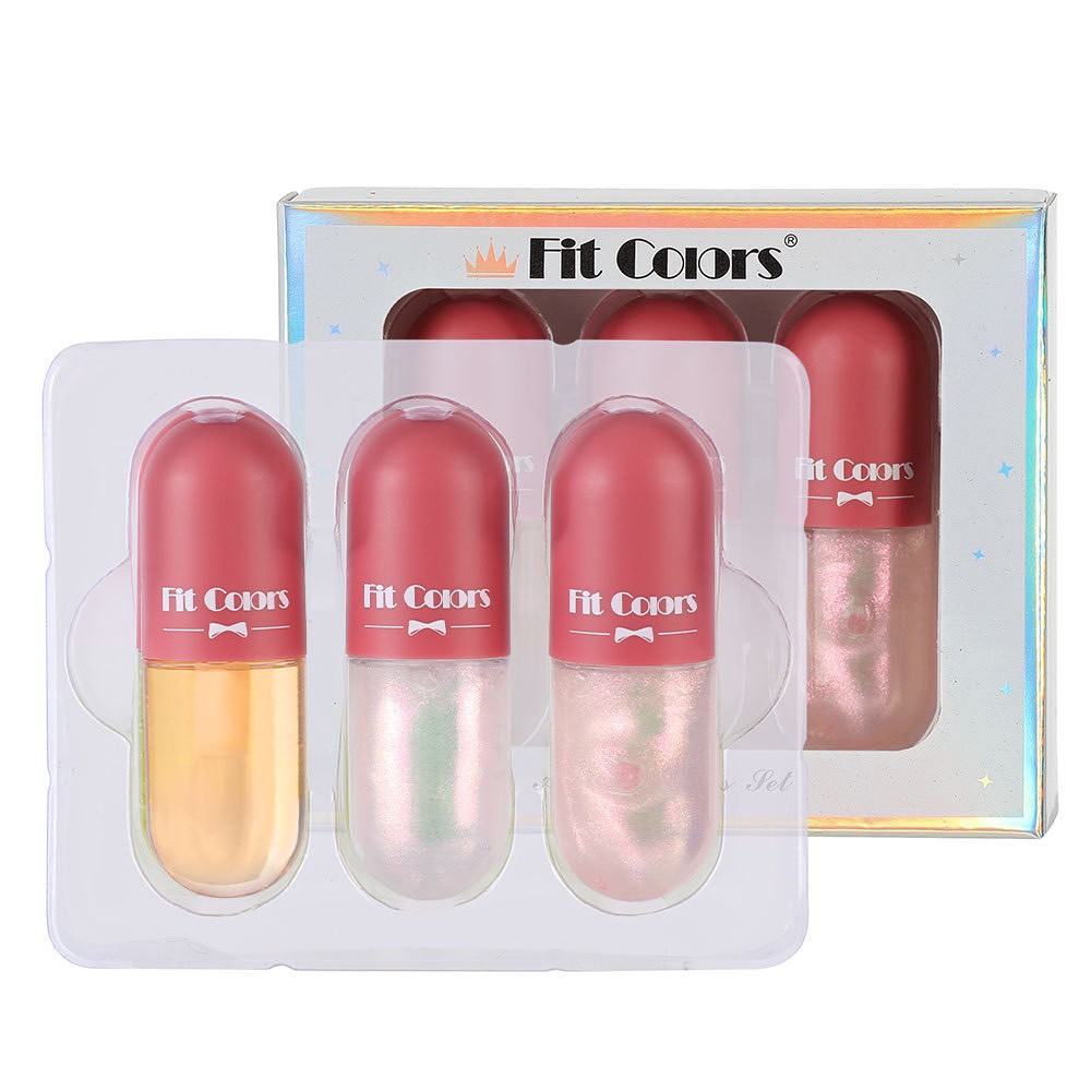 Set 3 son bóng nhũ FitColors dưỡng môi K406 | BigBuy360 - bigbuy360.vn