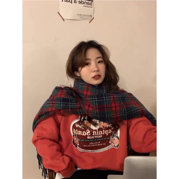 Áo noel nữ, Áo sweater nữ phối hình cực cute (Clip/ảnh thật) – (TTA43)