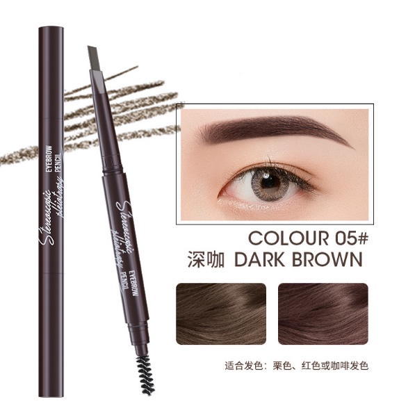 Chì Kẻ Mày Double Effect Lameila 02 đầu không thấm nước,không thấm mồ hôi, lâu trôi, không lem qua đường viền