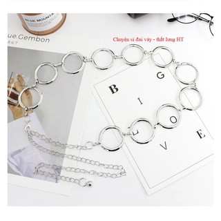 Đai váy Belt đầm XÍCH TRÒN khóa móc