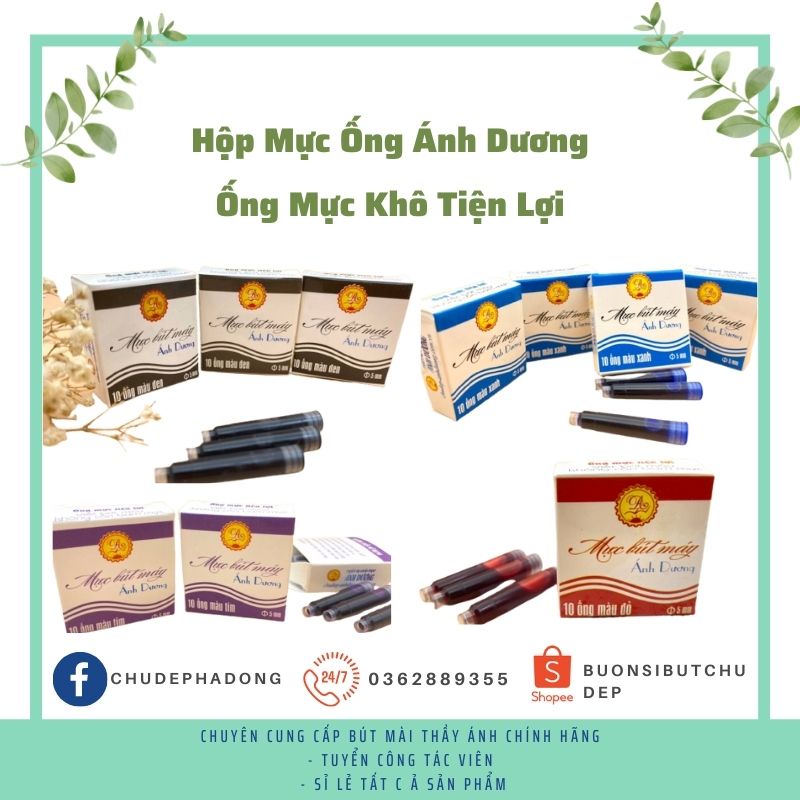 Hộp Mực Ống Tiện Dụng Ánh Dương - Ống Mực Khô Tiện Lợi