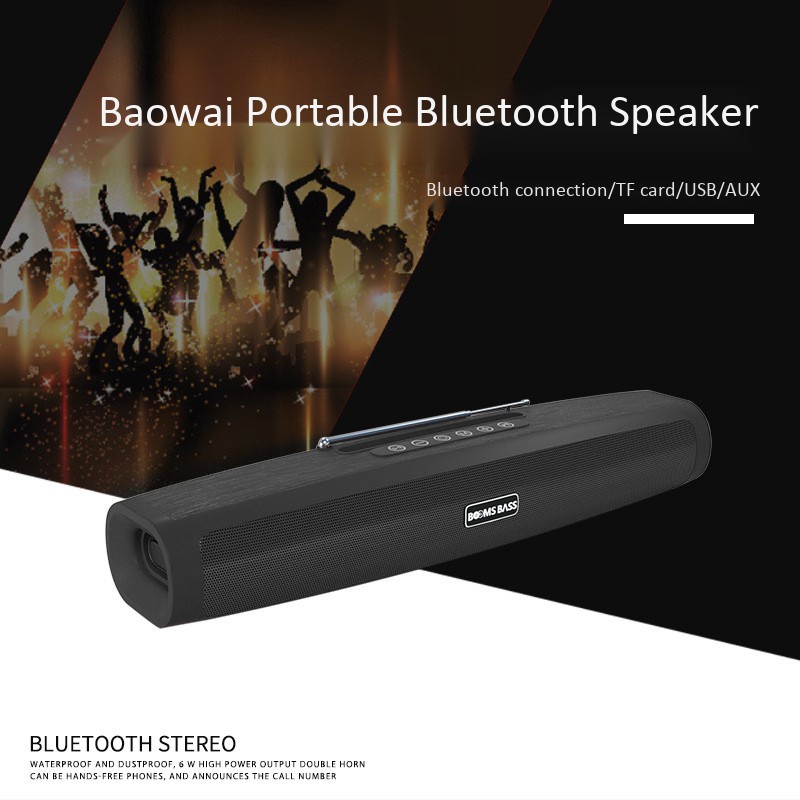 Booms Bass-L1 Wireless Bluetooth Speaker Hifi Soundbar Super Bass