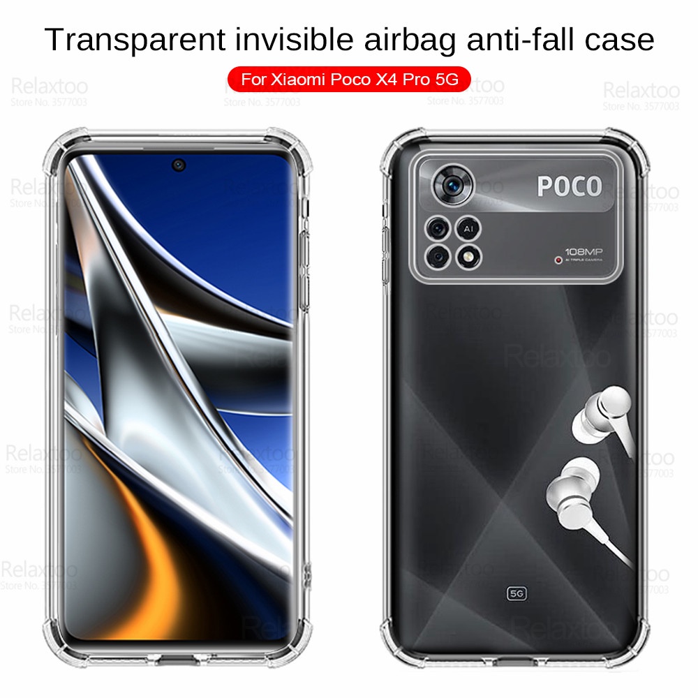 Ốp Điện Thoại Trong Suốt Cho Xiaomi Poco X4 Pro