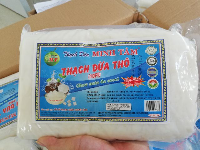 Thạch dừa khô Minh Tâm hàng loại 1 KL 1kg, kèm hương