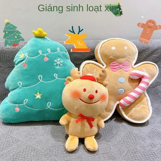 ✜☂MINIS Nổi tiếng O Christmas Series Gingerbread Man Pillow Premium Tree Doll Elk Plush Toy Gift Girl <