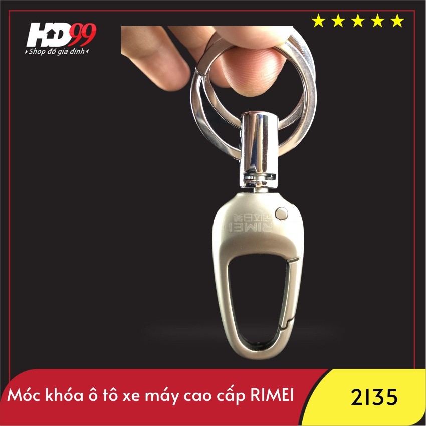 Móc Khóa Xe Máy Ô tô ️Cao Cấp ⚽FREESHIP️⚽ Móc Khóa Xe Máy Ô tô RIMEI Thép Cao Cấp Gài Thắt Lưng Cho Nam