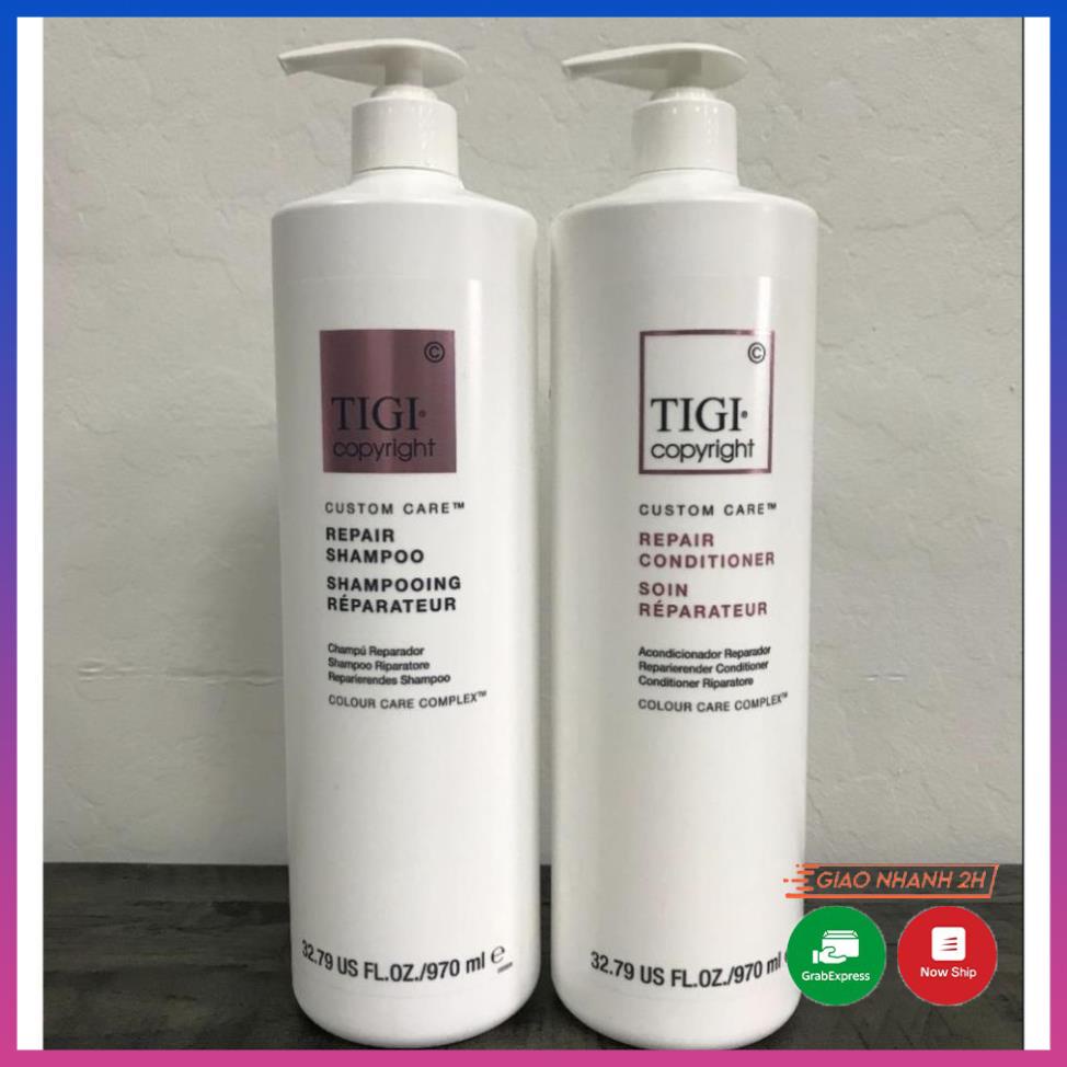 Bộ Dầu Gội Dầu Xả Siêu Phục Hồi Tigi Copyright Repair 970ml