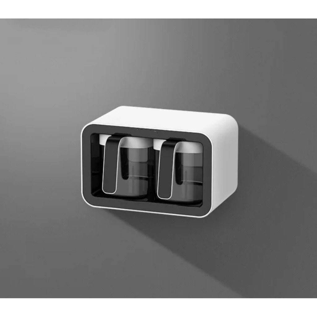 Hộp đựng gia vị 2 ngăn Ecoco E2006 kèm thìa mẫu mới 2021