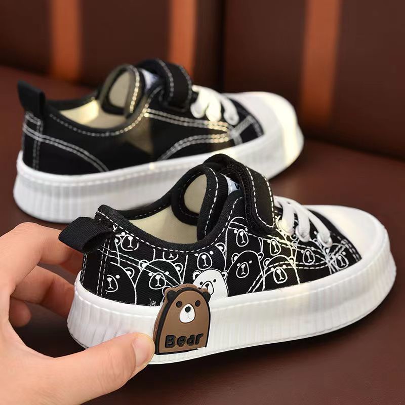 Giày Vải Canvas Thời Trang Đường Phố Mới Phong Cách Đường Phố Cho Bé Trai 2022