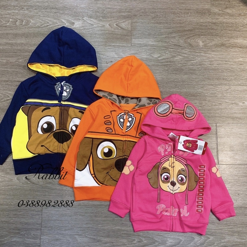 Áo khoác nỉ mỏng Paw Patrol