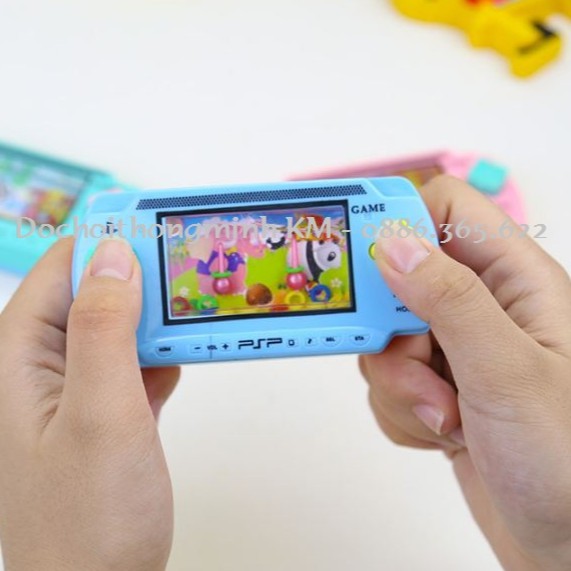 Máy chơi game trẻ em bấm nước bắn vòng