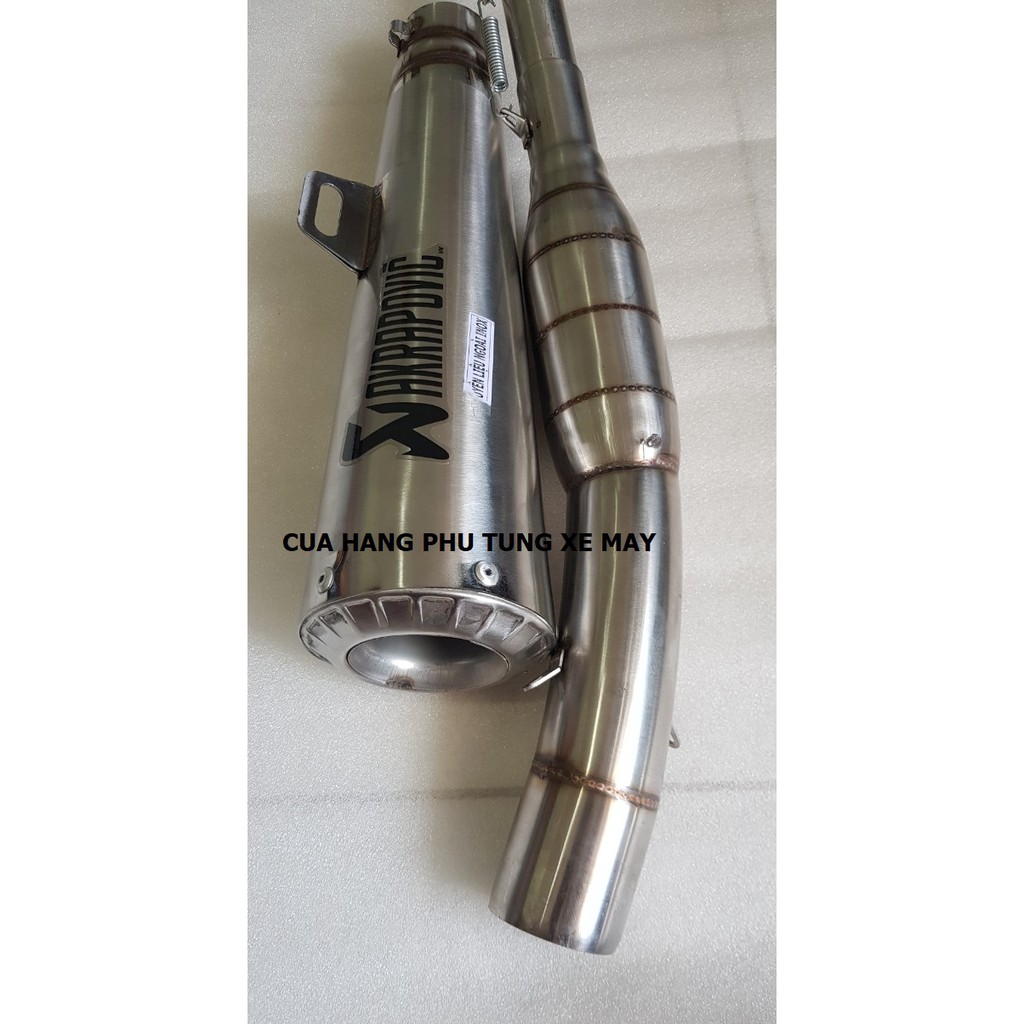 Pô AK R3 - kèm cổ bầu hơi inox gắn EX 135 - EX 150 - WINNER 150 - WINNER X - SONIC - RAIDER FI - SATRIA