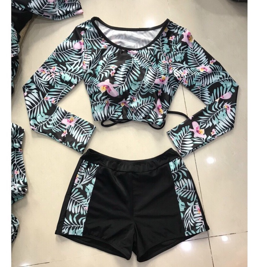 BIKINI ÁO HOA + VÁY HOẶC QUẦN CẠP CAO NHIỀU MÀU SẮC BIKINISTORE | BigBuy360 - bigbuy360.vn