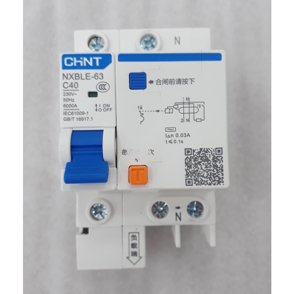 Aptomat chống giật CHINTELCP C40 63A