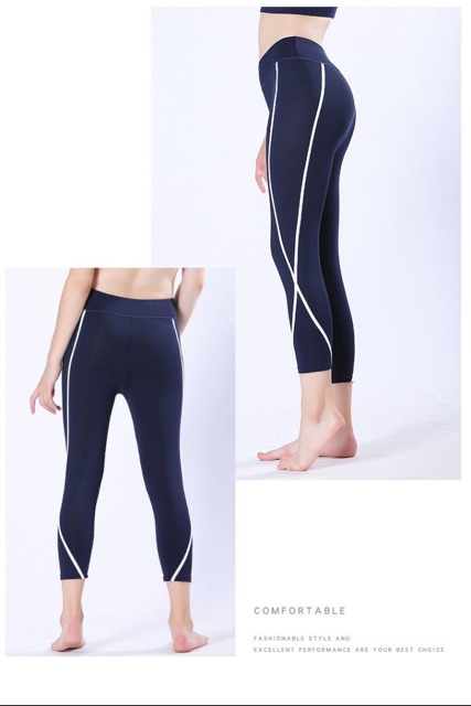 Quần Tập Gym Nữ Quần Tập Yoga Chất Liệu Thoáng Mát. Vân Kẻ Tinh Tế. ms 862