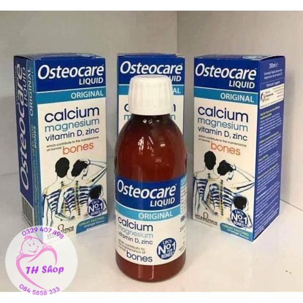 Canxi Nước Osteocare Liquid 200 ml Cho Trẻ Còi Xương, Bà Bầu, Cho Cả Gia Đình Vitabiotics Anh