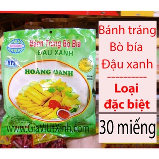 BÁNH TRÁNG BÒ BÍA ĐẬU XANH 16CM 30 MIẾNG - ROLLING THE FRIED MEAT ROLL
