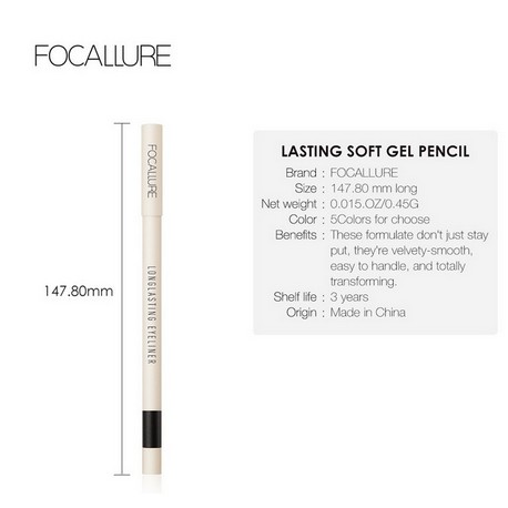FA79 Bút kẻ mắt trang điểm FOCALLURE lâu trôi chống nước tiện dụng 0.45g | BigBuy360 - bigbuy360.vn