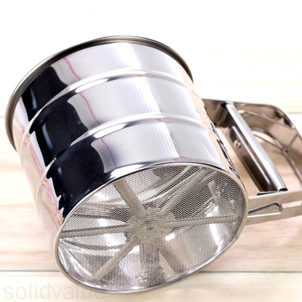 Cốc Rây Bột Bằng Thép Không Gỉ Tiện Dụng Cho Nhà Bếp