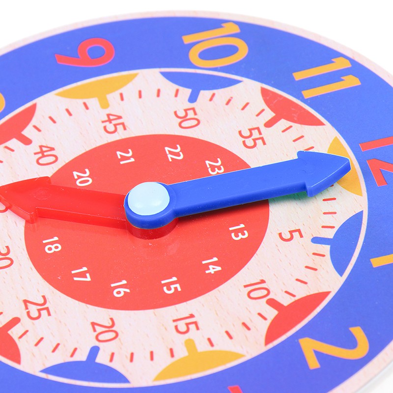 Đồng hồ đồ chơi bằng gỗ cho trẻ em