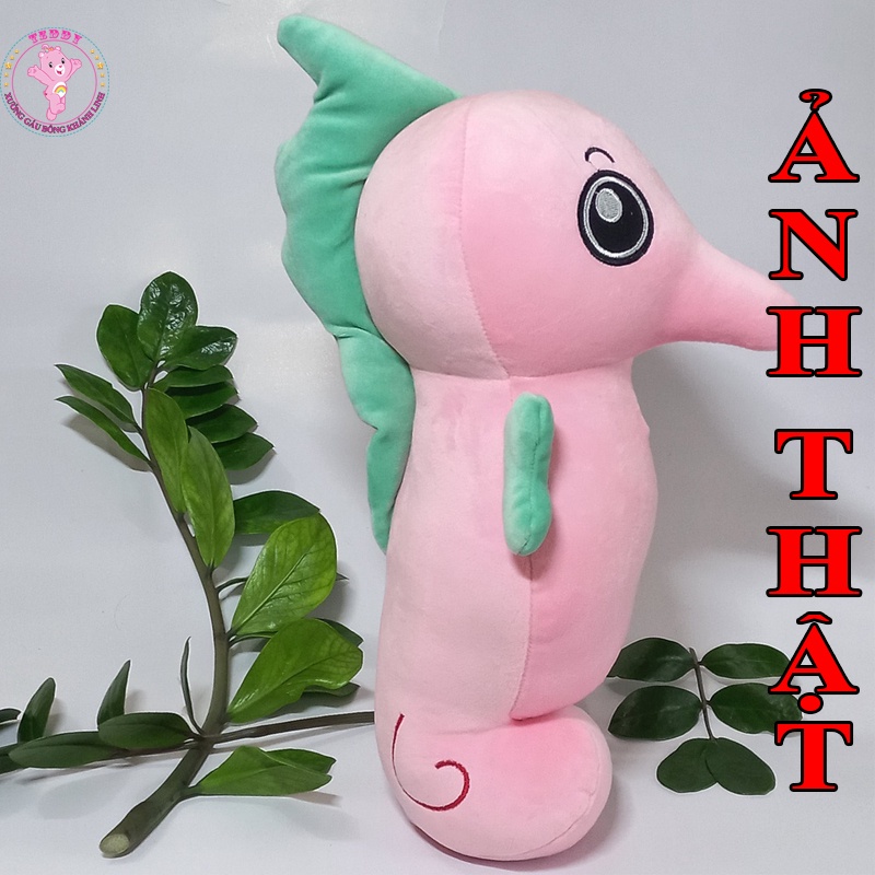 Gấu Bông Cá Ngựa Size 40Cm Ngộ Nghĩnh Được Làm Bằng Vải Và Bông Cao Cấp Hàng Xuất Siêu Thị