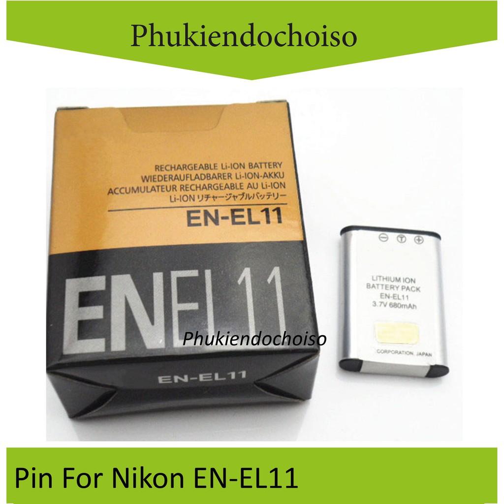 Pin thay thế pin máy ảnh Nikon EN-EL11