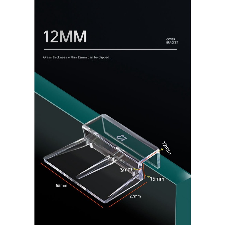 Giá Đỡ acrylic 6MM 8MM 10MM 12MM Dùng Bảo Vệ Bể Cá Kính