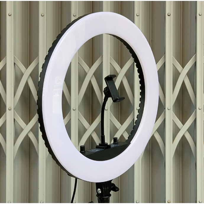 Đèn Led Livestream 45CM HQ18 chính hãng công suất lớn - Đèn Livestream hỗ trợ chụp ảnh quay clip kèm chân thép 2 mét