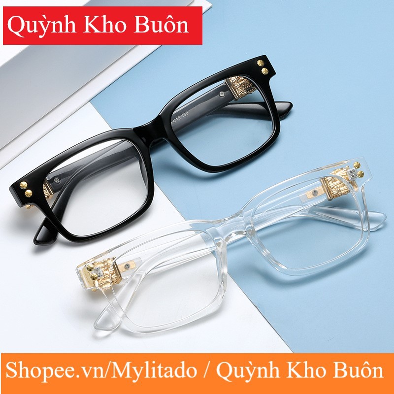 Kinh mát Chrome hearts cao cấp, mắt kinh vuông màu sắc thời trang nam nữ