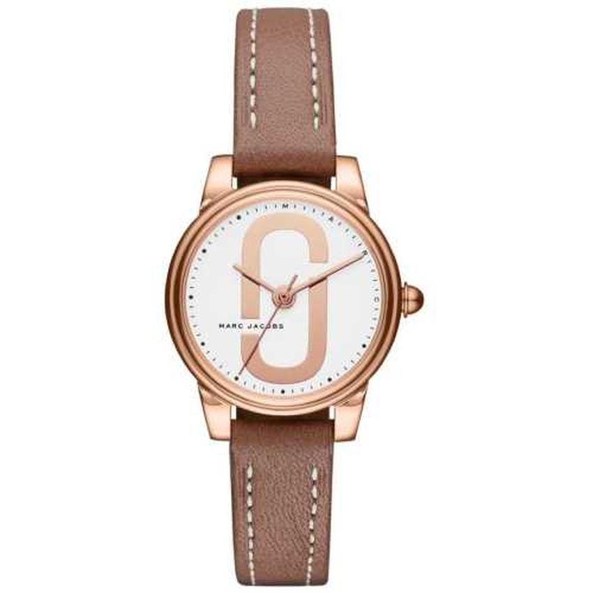 Đồng Hồ Nữ Marc Jacobs MJ1581 - Nền Mặt Số Logo Thương Hiệu - 28mm