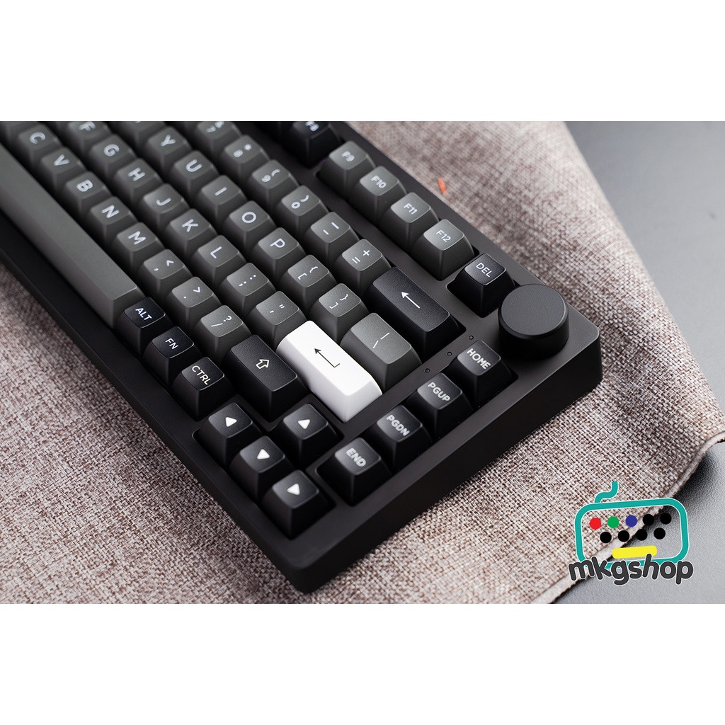 Bàn phím cơ AKKO PC75B Plus Blue on White 3 kết nối, hot swap, led nền RGB, núm xoay âm lượng