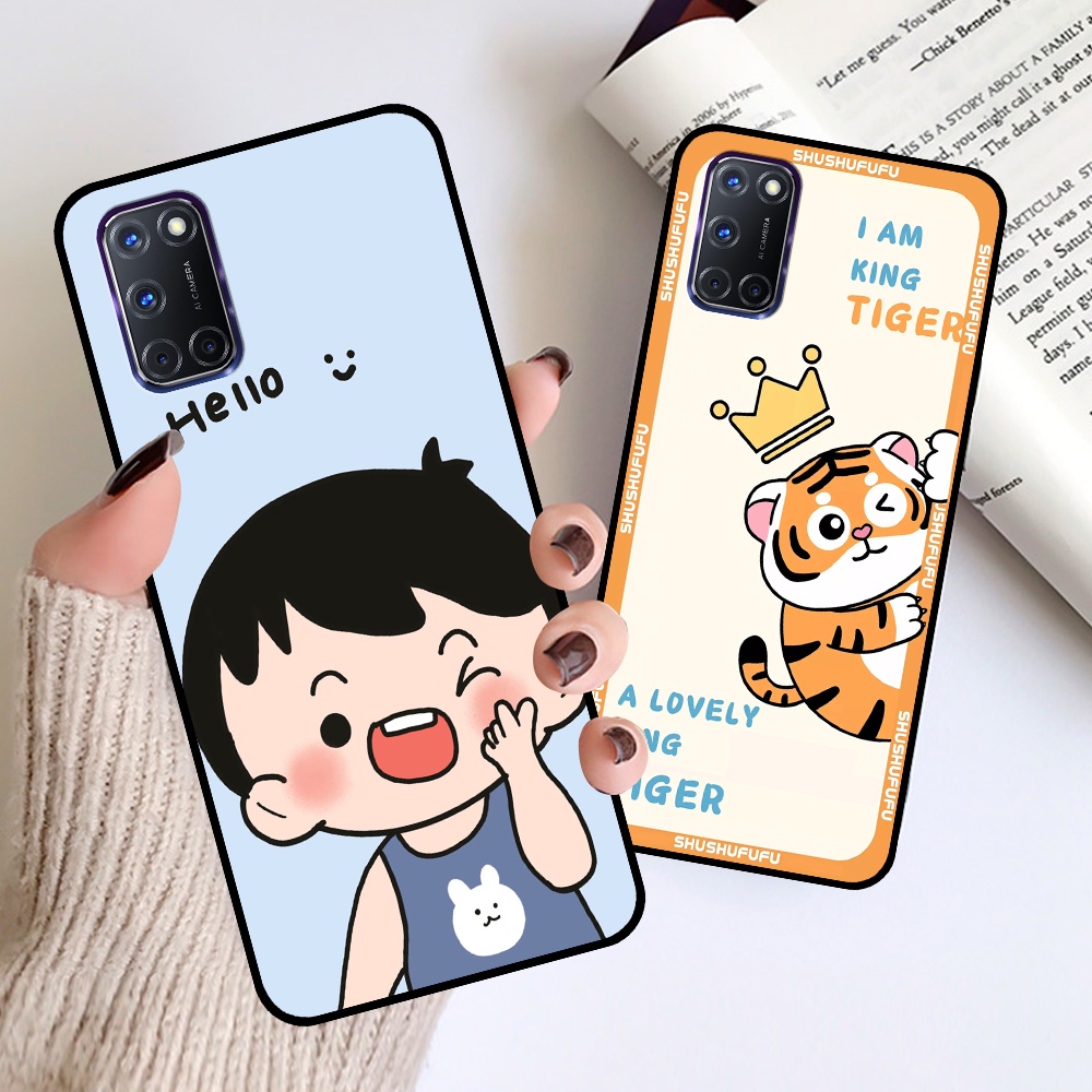 Ốp Oppo A52 / A92 in hình mickey, hổ, kingtiger siêu rẻ T19 - T24