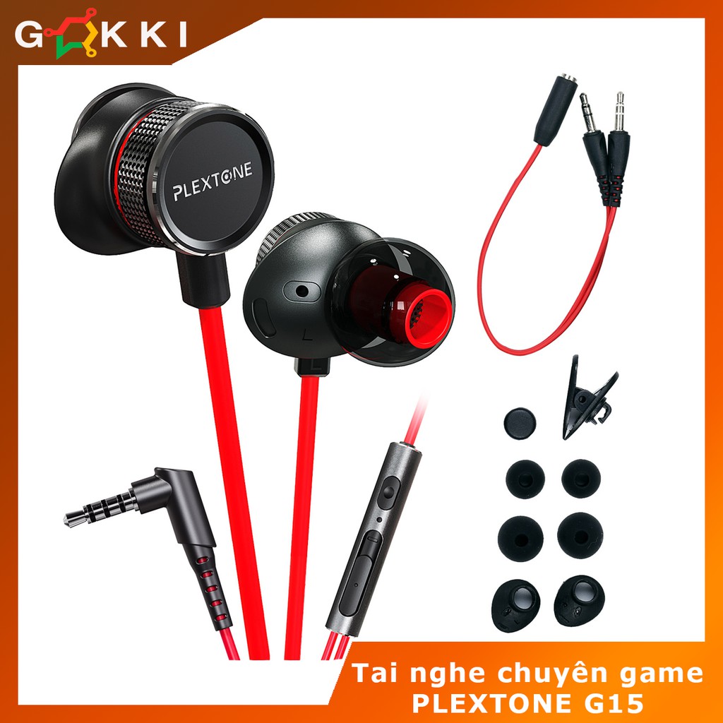 Tai nghe gaming nhét Plextone G15 Mark III phiên bản 2021 mới nhất - Chuyên game - có mic, chống ồn