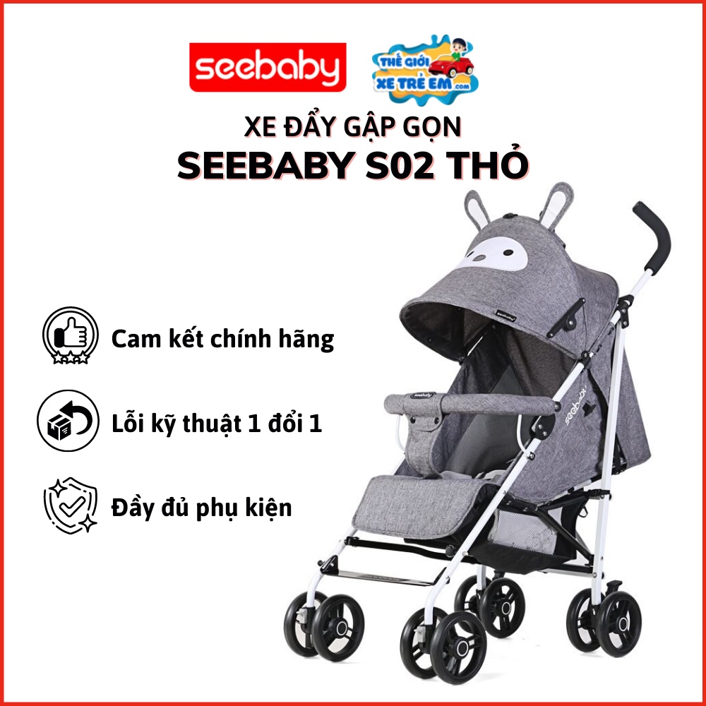 Xe đẩy cho bé Seebaby S02 Thỏ