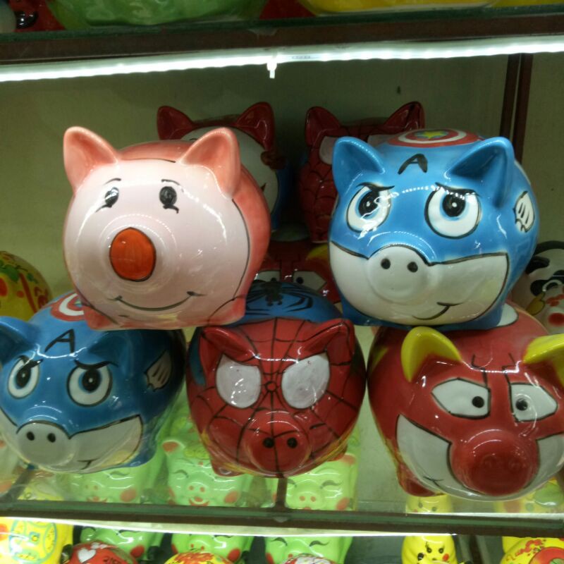 Lợn sứ tiết kiệm màu hồng siêu cute size to - Heo tiết kiệm | BigBuy360 - bigbuy360.vn