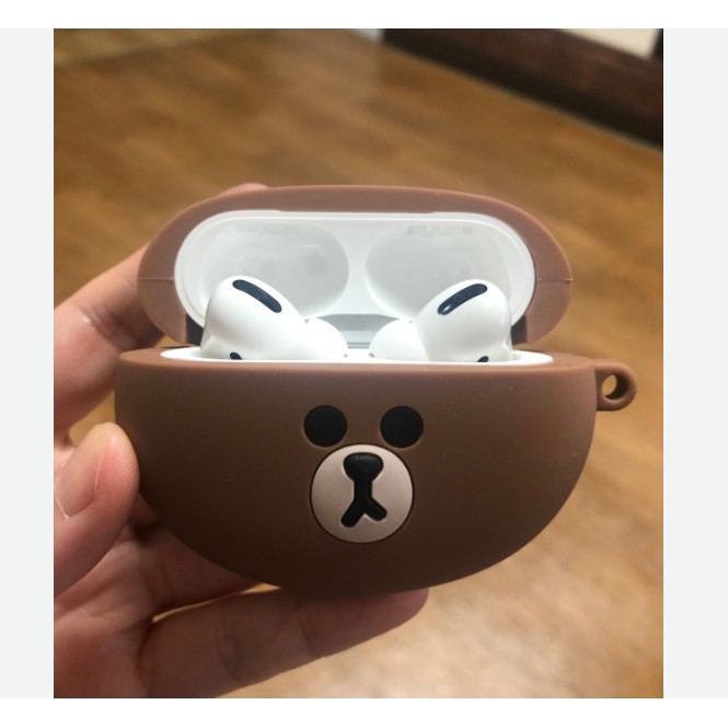 Line FRIENDS Vỏ Bảo Vệ Hộp Sạc Tai Nghe AirPods PRO 1nd / AirPods PRO 2nd Họa Tiết Khuôn Mặt MINI Dễ Thương