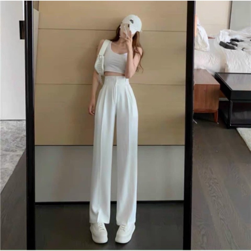 QUẦN ỐNG SUÔNG NỮ DÀI 🧚Ảnh Thật🧚 Quần Culottes ống rộng dài 103cm [QN919]