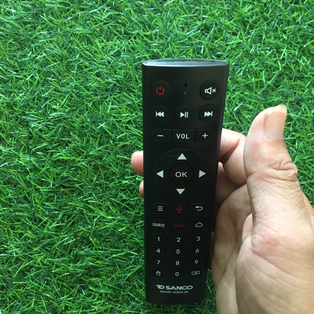 Điều khiển tivi SANCO smart voice 08 có chức năng giọng nói thông minh chính hãng , Remote dùng cho tivi SANCO
