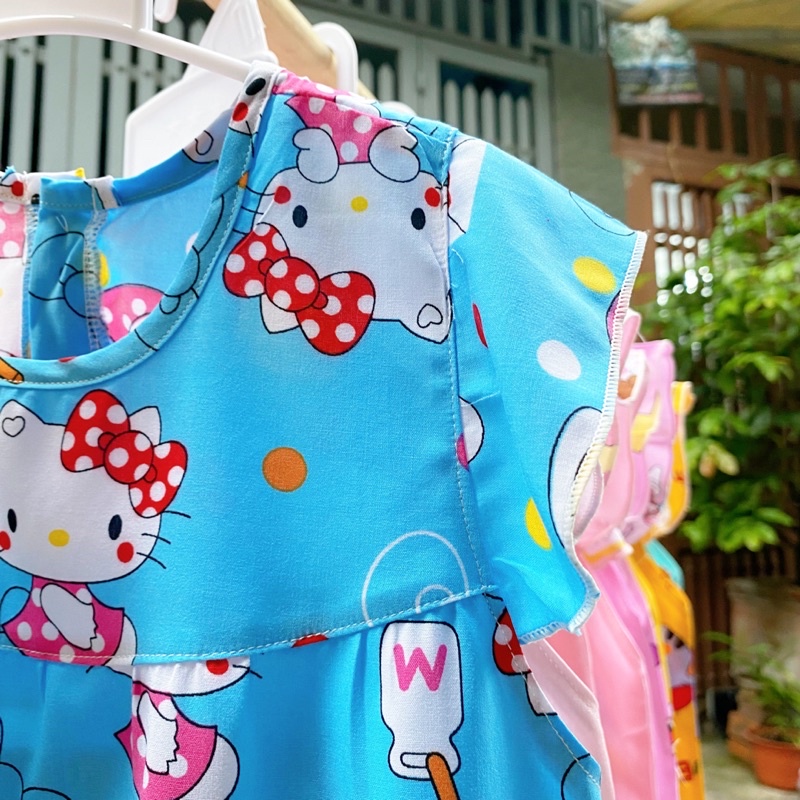 Đồ tone bé gái, bộ tole bé gái cánh tiên quần đùi chất liệu lanh 2 da cao cấp đường may kĩ 9-30kg - Pigbabystore