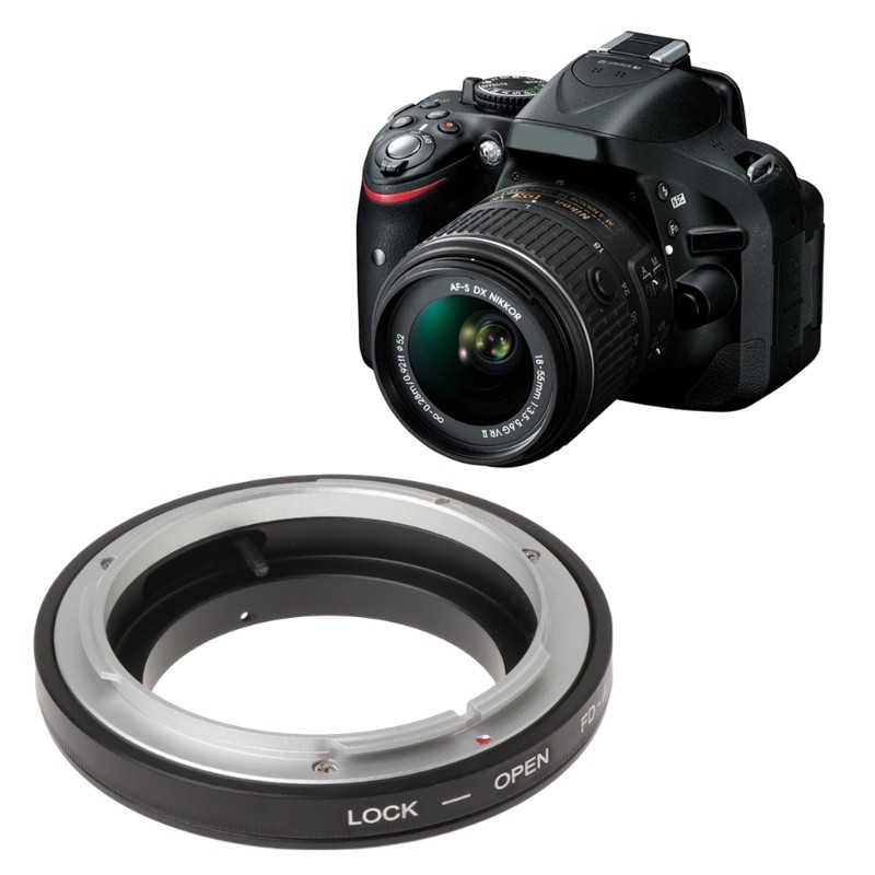 Ngàm Chuyển Đổi Ống Kính Fd-Ai Cho Máy Ảnh Canon Fd Sang Nikon F D7100/D600/D3200/D800