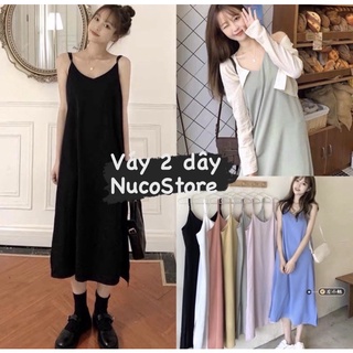 Váy 2 dây đũi - váy 2 dây nhiều màu