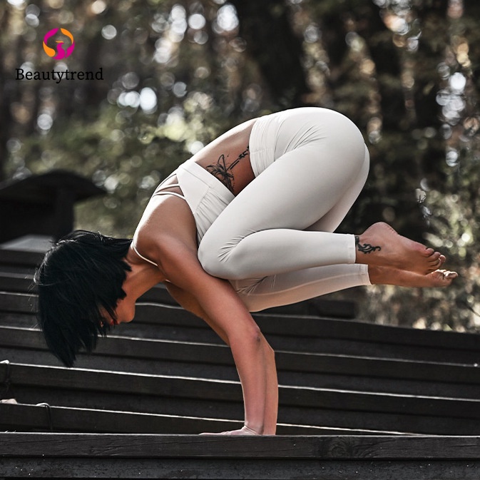 Set 2 món trang phục tập yoga thể thao co giãn dành cho nữ