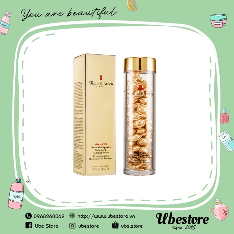 VIÊN NANG CHỐNG LÃO HOÁ ELIZABETH ARDEN ADVANCED CERAMIDE CAPSULES #SALE_OFF_70%