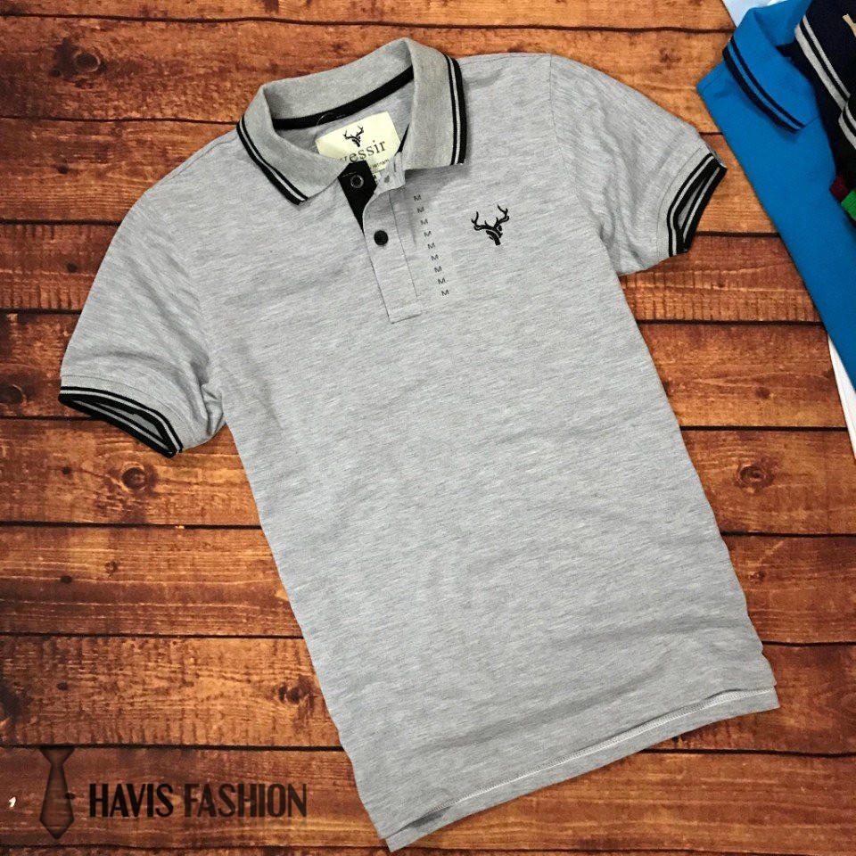 GIÁ RẺ VÔ ĐỊCH Áo thun nam cổ bẻ Yessir viền tay cực đẹp ( màu sáng ) ADBP035 cao cấp, uy tin, chất lượng