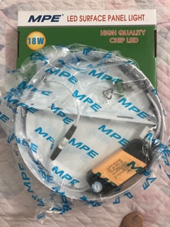 Đèn led mpe 18w ốp trần nổi tròn