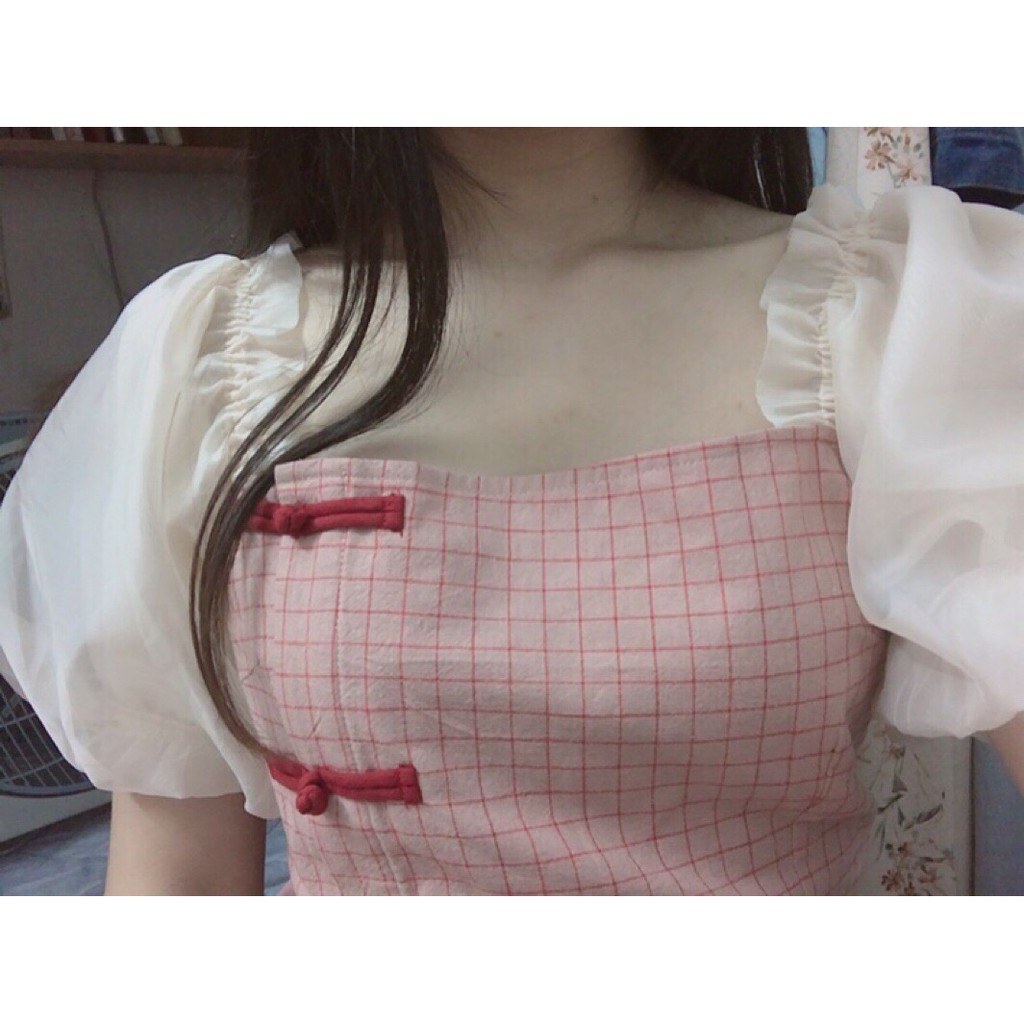 [Sẵn Hàng]♥️Đầm,Váy Sườn Xám Tay Phồng(ảnh thật)Size S->XL | BigBuy360 - bigbuy360.vn