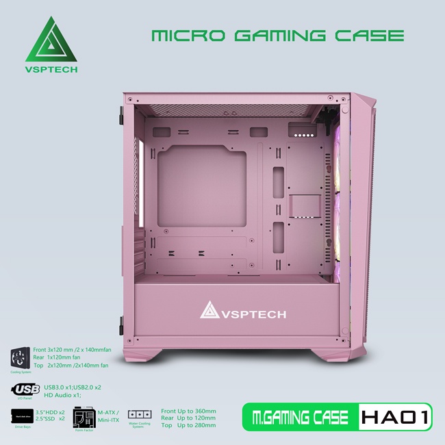 Vỏ Case VSP HA01 PINK