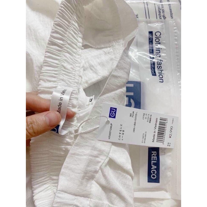 Quần đũi ống rộng túi GU